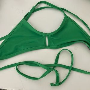 Jolyn Vent Green Swim Top